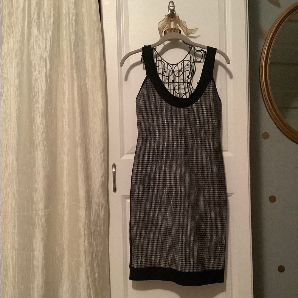 Herve Leger Houndstooth Bandage Dress L